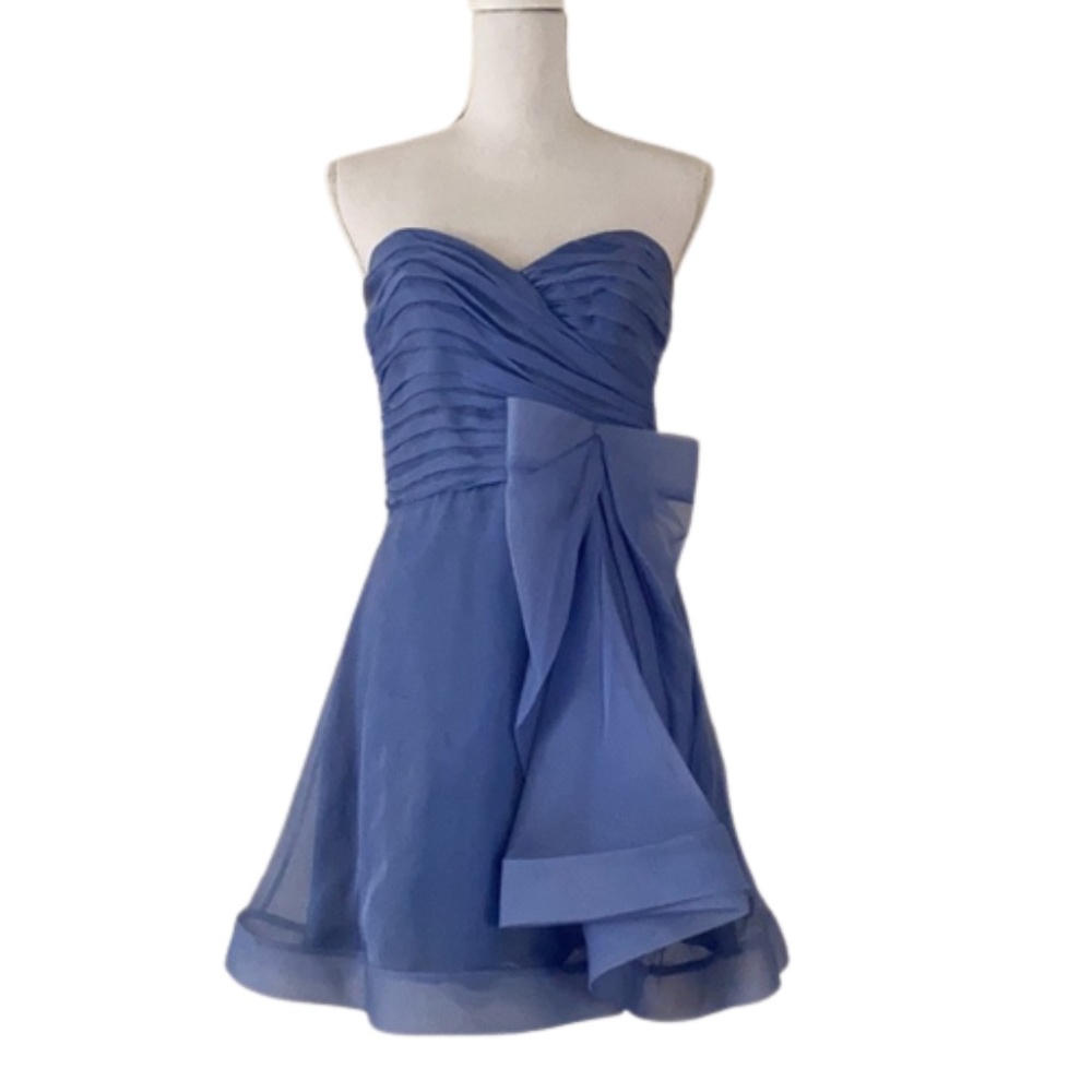 ABS Allen Schwartz silk baby doll sweetheart dress